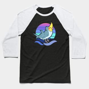 Cockatiel dressed like cute Shark Baseball T-Shirt